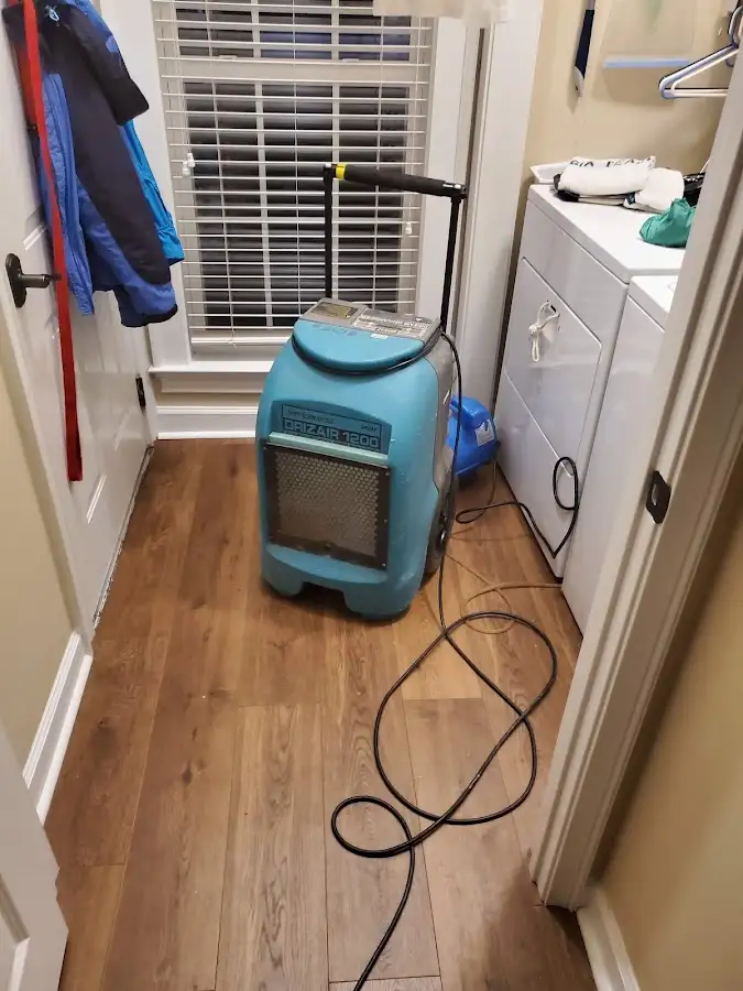 Commercial dehumidifier deployed for Flood Damage Cleanup in Semmes