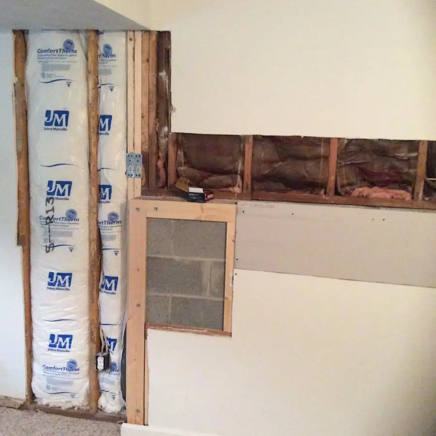 Wall insulation replacement during Contents Cleaning & Restoration in Semmes